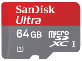 闪迪至尊高速移动microSDHC存储卡及适配器（64GB）